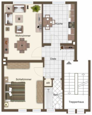 Nahe Uniklinikum, top geschnittene 2-Zimmer-Wohnung incl. EBK