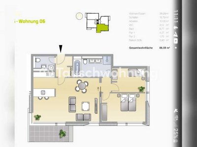 Tauschwohnung: Moderne Erdgeschosswohnung mit Terrasse am Volkspark Potsdam