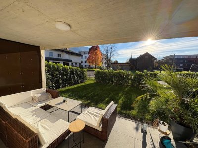 Exklusive 2-Zimmer Gartenwohnung in Grenznähe