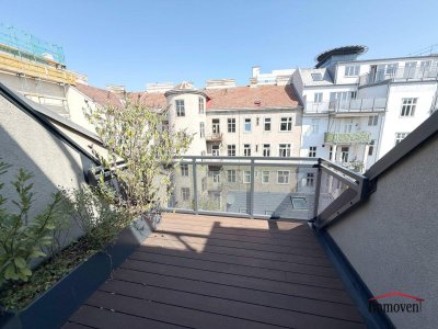 PROVISIONSFREI - ERSTBEZUG - Hochwertige Dachgeschossmaisonette mit Balkon, Terrasse und Deckenkühlung in RUHELAGE!