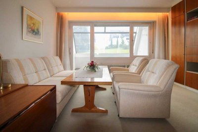 1-Zimmer-Apartement mit verglastem Balkon und Stellplatz nähe Golfplatz