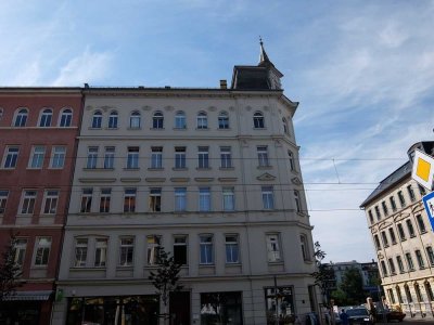 Schleußig - schöne 2-Raumwohnung mit geräumiger Wohnküche und Tageslichtbad!