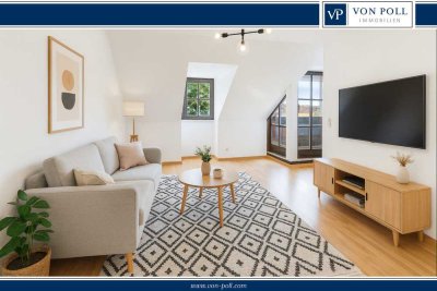 *RESERVIERT* Charmante Dachgeschosswohnung mit Loggia und Garage – sofort bezugsfrei