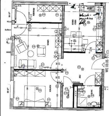 "Seniorenwohnung" 3-Zimmer-DG-Wohnung mit Balkon in Eggenstein-Leopoldshafen