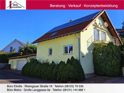 Freistehendes, massiv gebautes Einfamilienhaus mit Blick in schöner Lage von Nieder-Olm