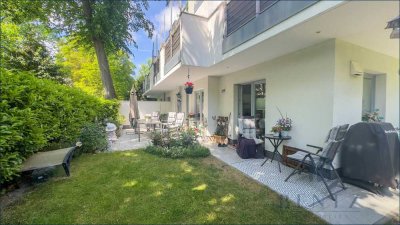 Ebenerdige Eigentumswohnung mit Garage und Garten