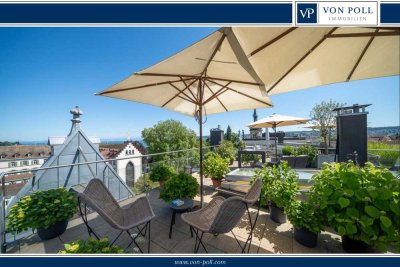 Rarität im Herzen von Konstanz mit großer Dachterrasse und einmaliger Weitsicht