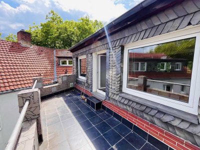 Penthouse mit Dachterrasse im Wasserviertel - ruhig & grün zwischen Innenhafen und City