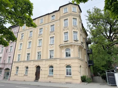3 Zi. Altbauwohnung m. Süd-BLK zur ruhigen Ensemblegartenseite München Maxvorstadt Nähe Maßmannpark