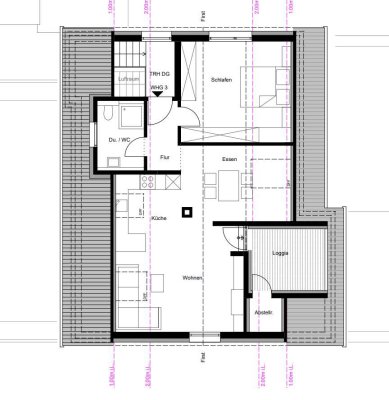 Erstbezug 2 Zimmer DG Wohnung in Berkheim