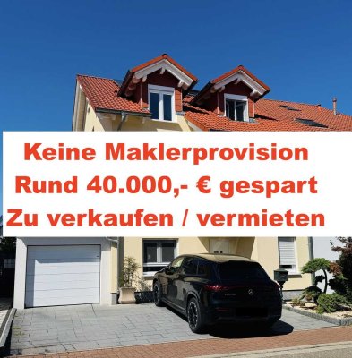 Gehobene Doppelhaushälfte in Hockenheim zu verkaufen / vermieten