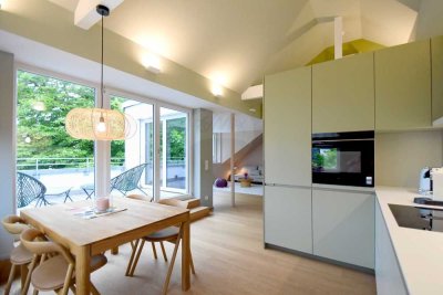 Möblierte 3-Zimmer-Wohnung,
Erstbezug nach Sanierung,
Frankfurt - Dichterviertel