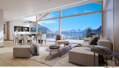 Penthouse-Maisonette thronend über dem Wolfgangsee