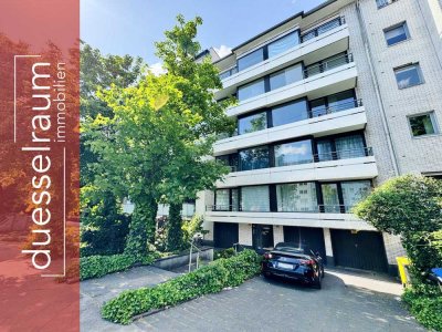 Golzheim: Katzensprung zum Rhein - Toll aufgeteilte Wohnung mit zwei Balkonen und Einzelgarage!