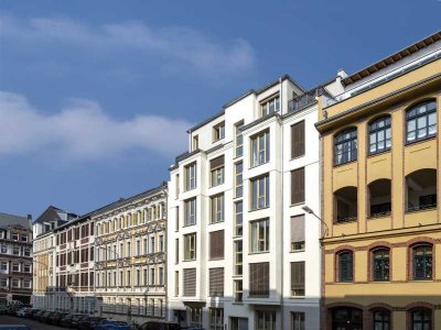 Neubau mit Balkon und Tiefgaragenstellplatz im beliebten Leipzig-Plagwitz!