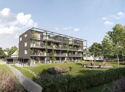 Neubau-3-Zi.-Whg. im EG mit großer Terrasse
