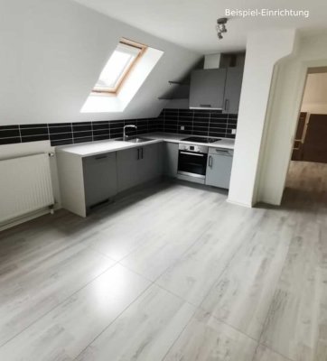Traumhafte zwei Zimmer Wohnung im Dachgeschoss.