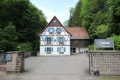 Historische Mühle - Alleinlage - in Blumberg: Renovierte Gewerbeimmobilie mit Charme und Potenzial z