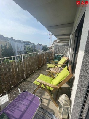 Einladende 2-Raum Wohnung mit XXL-Balkon!