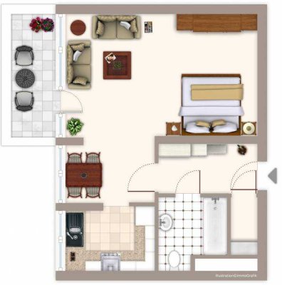 Demnächst frei! günstige 1-Zimmer-Wohnung in Mönchengladbach Odenkirchen - WBS erforderlich