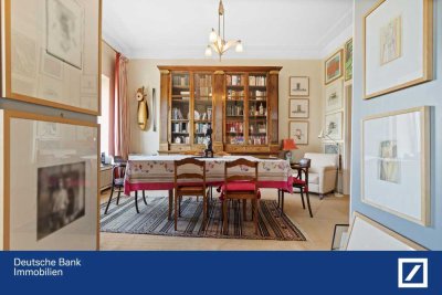 Beste Adresse, mit Rheinblick: Stadthaus-Etage, 6,5 Zimmer, Balkon