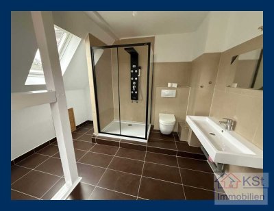 Helle 4-Zi.-Wohnung in Zinnowitz – 1. Etage, Balkon, Gartenanteil, 700 m zum Strand durch den Wald