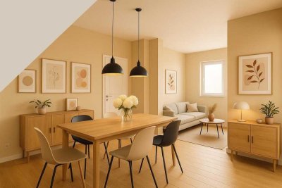 TOPLAGE! GEPFLEGTE DACHGESCHOSSWOHNUNG IN FRISCH SANIERTEM MEHRFAMILIENHAUS - FUßLÄUFIG ZUM ZENTRUM