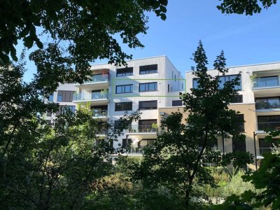 exklusive 1,5-Zimmer-Wohnung mit großer Dachterrasse und Blick auf den Stadtpark