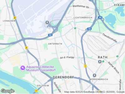 Ruhige, vollmöblierte 2-Raum-Wohnung mit Sonnenbalkon in Unterrath