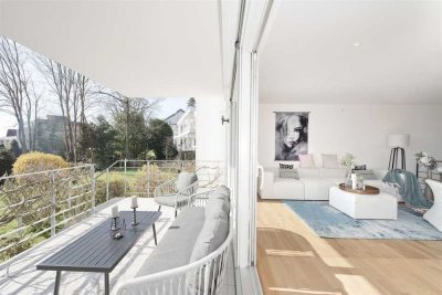 5,5-Zimmer-Wohnung mit Garten, zwei Balkonen und Ausblick im Dachswald