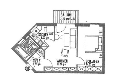 Schöne, gemütliche 2 Zi. Wohnung in der Berliner Straße