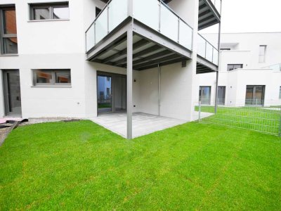 Gartenwohnung mit Privatgarten und Terrasse, Tageslichtbadezimmer und Ankleide