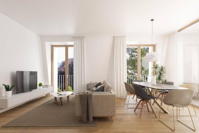 2-Zimmer-Wohnung mit phantastischem Weitblick im neuen Projekt Jakob-von-Embs im Dornbirner Oberdorf