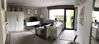 Dortmund Wambel ! Gepfl. 34m² Appartement mit EBK, mod. Duschbad, Terrasse + eig. Garten !