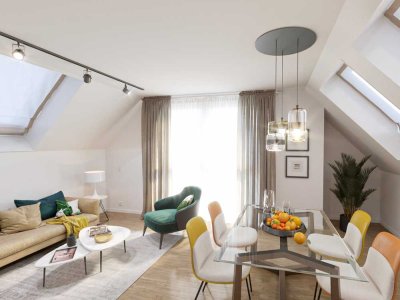 Moderne Maisonette-Wohnung mit Balkon