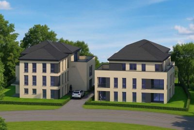 2 Zi - Penthouse mit großer Dachterrasse | QNG Standard in Herzen von Ganderkesee