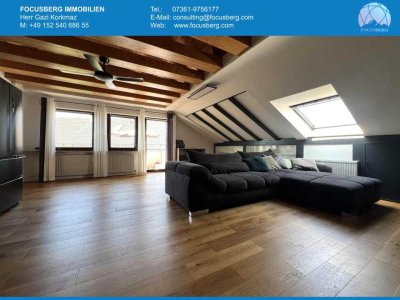 CHARMANTES DACHPARADIES –  3,5-Zi. ETW MIT SÜDWESTBALKON IM HERZEN VON  FACHSENFELD