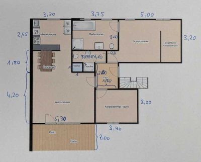 moderne und gepflegte 3-Zimmer-Wohnung in Bottrop