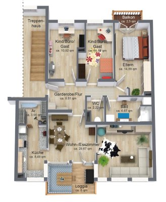 Attraktive 4 Zimmer Wohnung im Herzen von Niederndorf...!