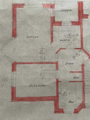 Freundliche 2-Zimmer-Hochparterre-Wohnung mit Balkon/Loggia und Einbauküche in Enger-Pödinghausen