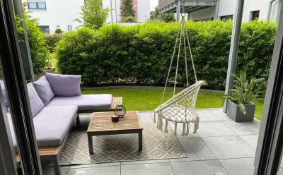 Helle 1,5-Zimmer-EG-Wohnung mit Terrasse & hochwertiger Einbauküche