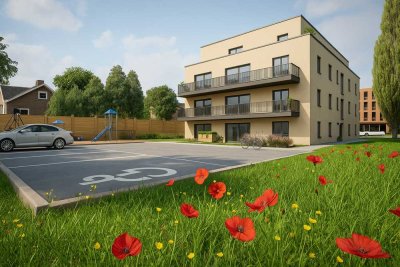 Moderne Neubauwohnung im Effizienzhaus-40-Standard