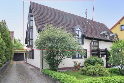 6-Zi.-Maisonette-Whg. hell & gepflegt in zentr. Lage, Terasse,  Sauna, Garage und Kellerabteil.
