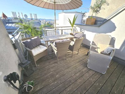 RUHIGE TERRASSEN! TRAUMHAFTER BLICK! RUHIGE Dachterrassenwohnung im ZENTRUM !