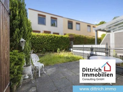 Reihenmittelhaus - teilmodernisiert mit Terrasse, Hobbyraum, Garage