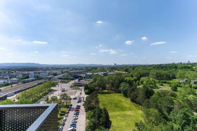 All inclusive & möbliert direkt an U1!!! Serviced Apartment im TABA Tower inklusive Heizung, Strom, Fitnesssraum und Concierge!