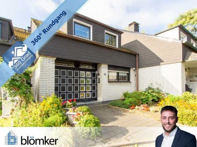 Blömker! Gepflegtes Reihenmittelhaus mit Garten und Garage im ruhigen Privatweg in GLA-Zweckel!