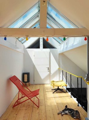 große Galeriewohnung, sehr zentrale Lage