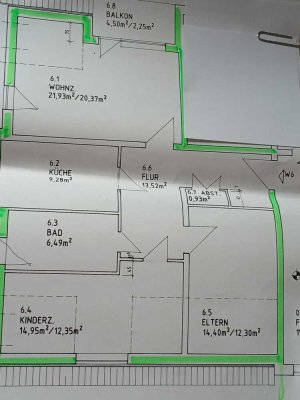 Günstige 3-Zimmer-Wohnung mit Balkon in Umpferstedt