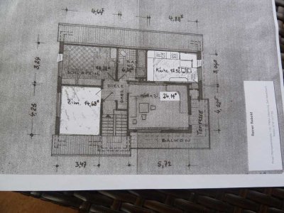 Gepflegte 3-Zimmer-DG-Wohnung mit Balkon und EBK in Offenburg